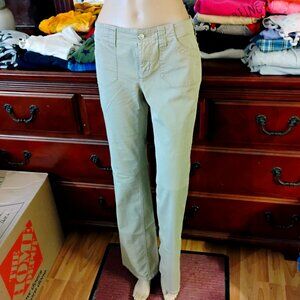 Lt Tan Cotton Flared Leg Pants